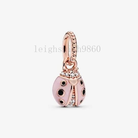 pandora Pink Ladybird Pendant charms - Picture 1 of 6
